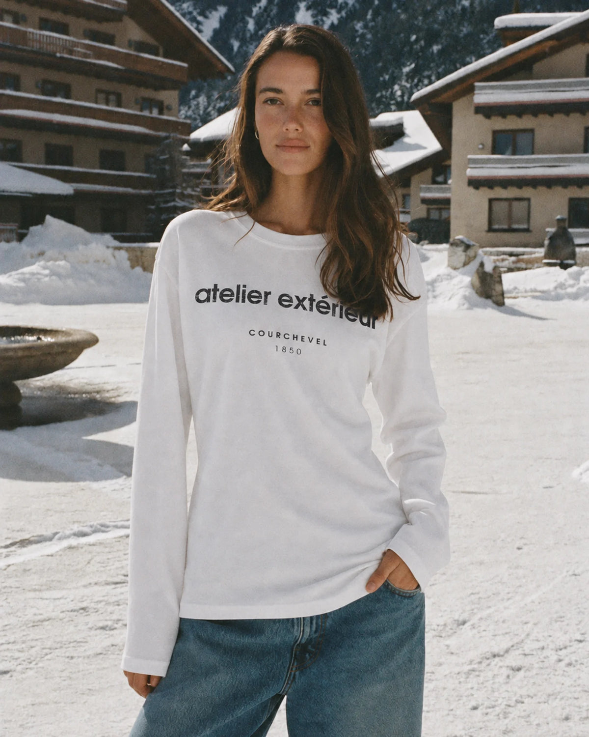 1850 Long Sleeve Tee - White