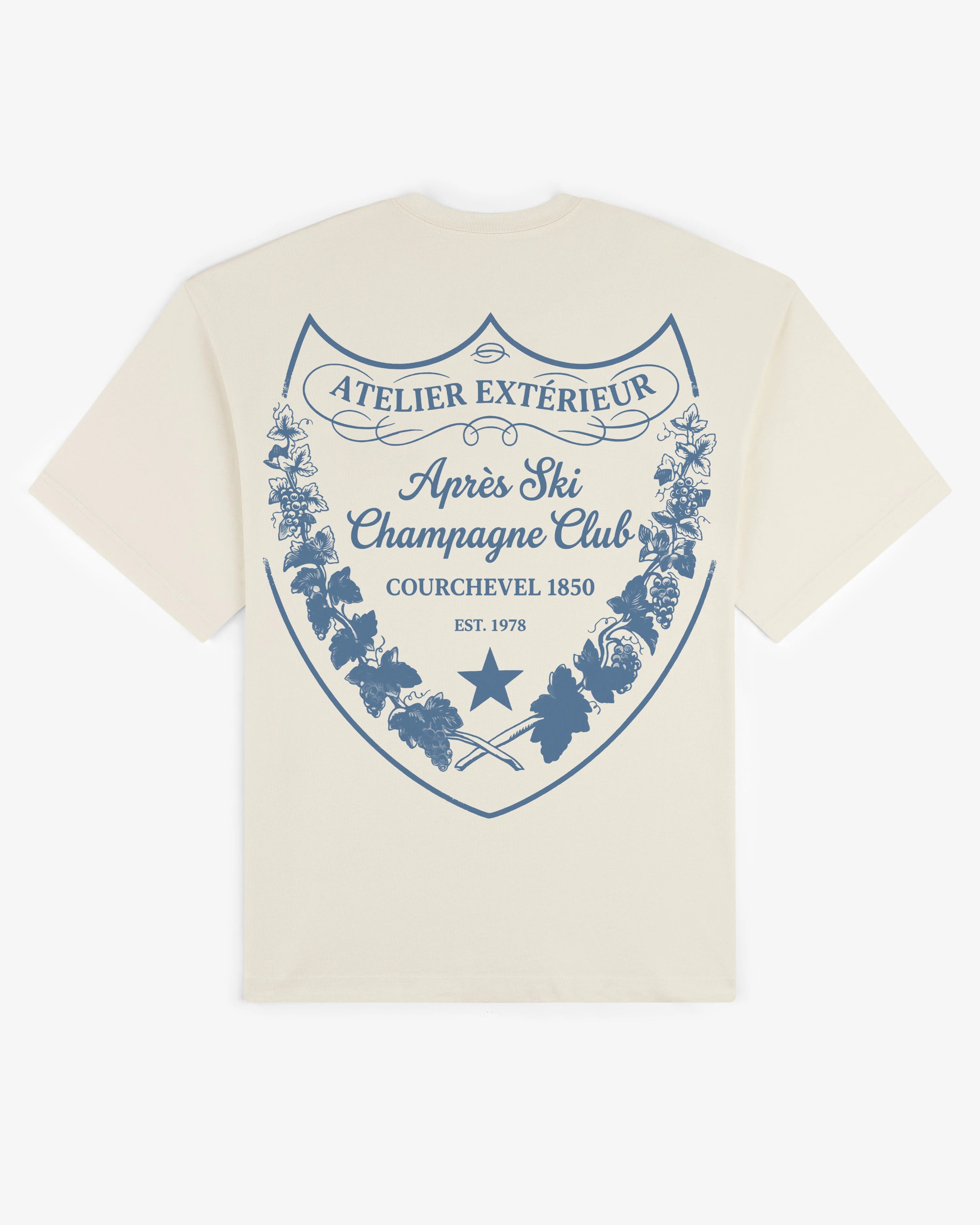 Après Ski Champagne Club Tee - Crème