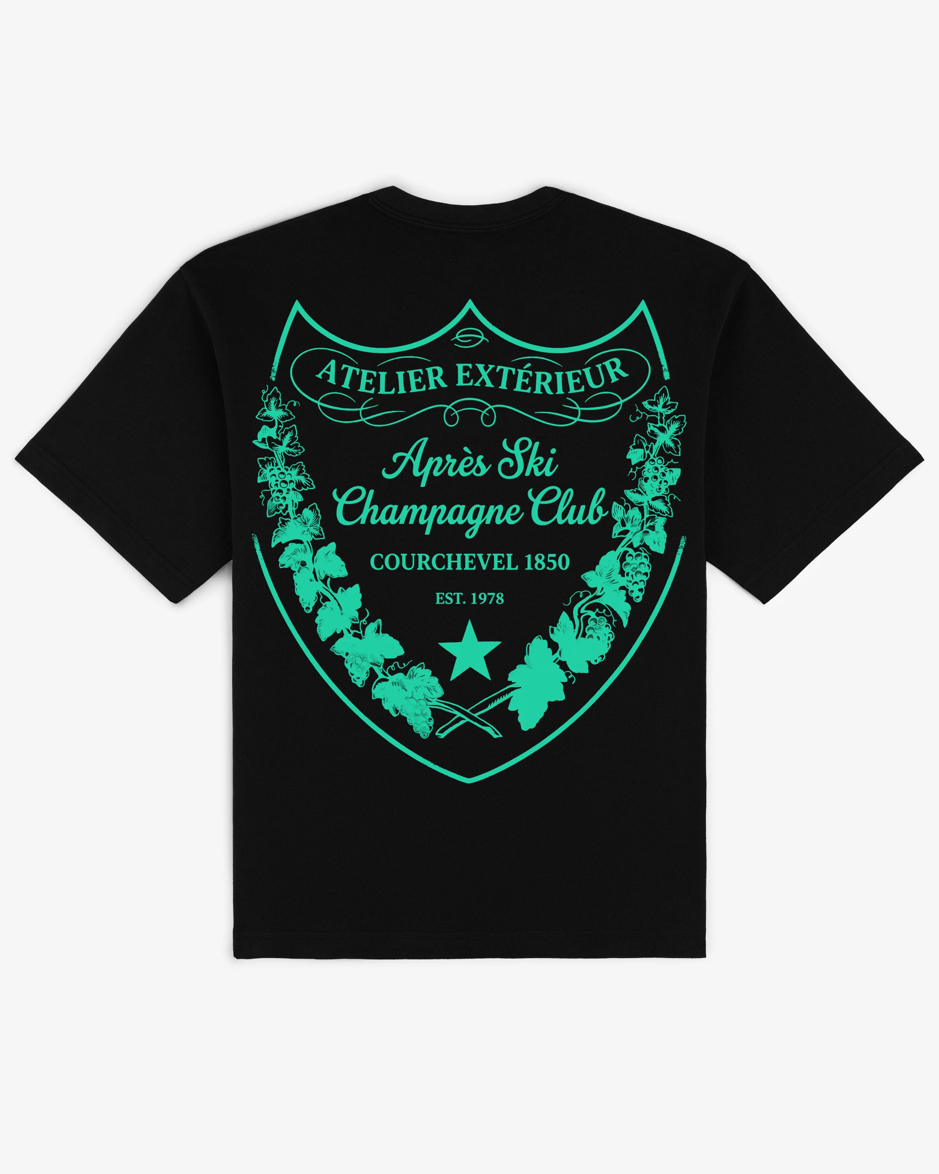 Après Ski Champagne Club Tee - Black