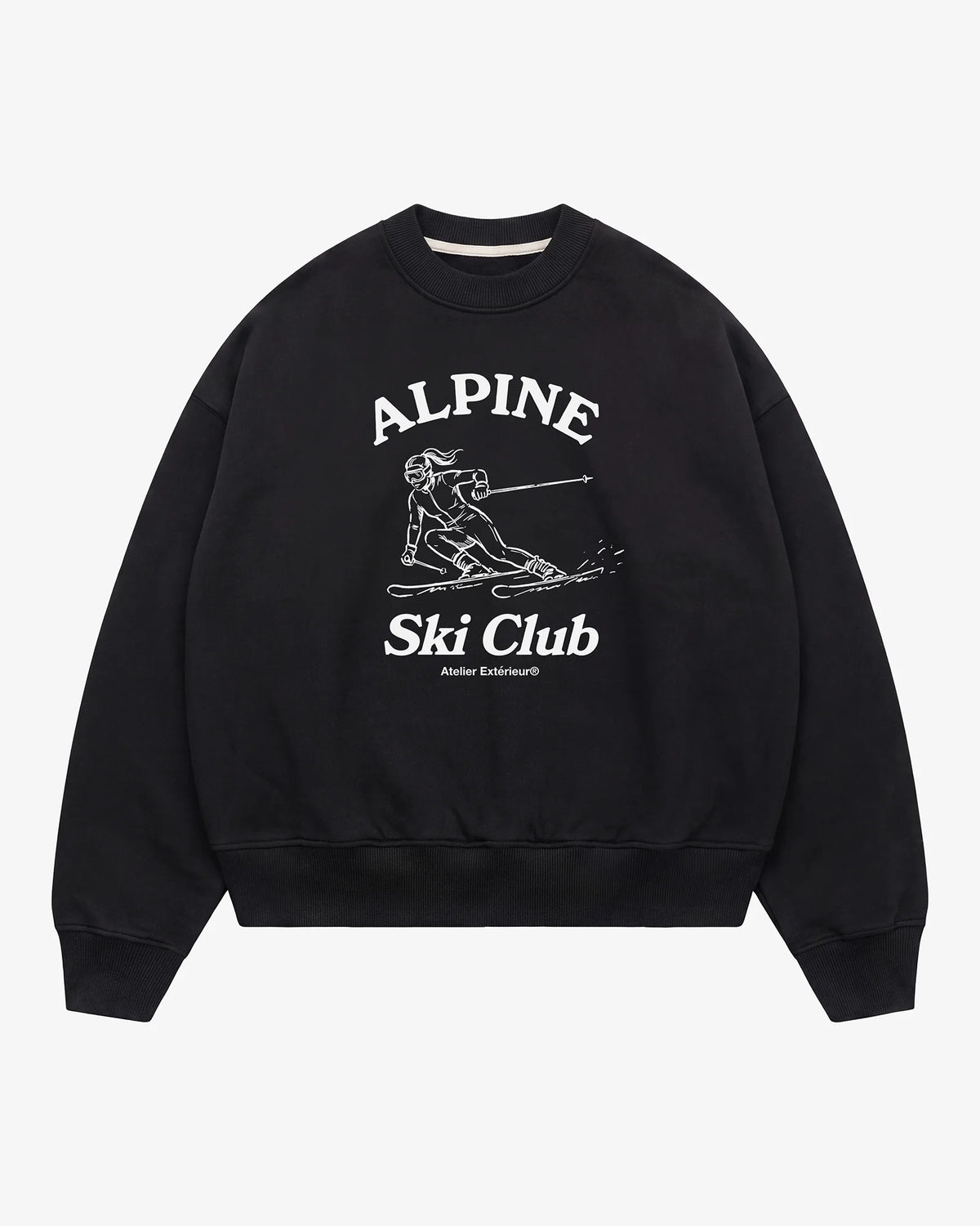 Alpine Ski Club Crewneck - Black