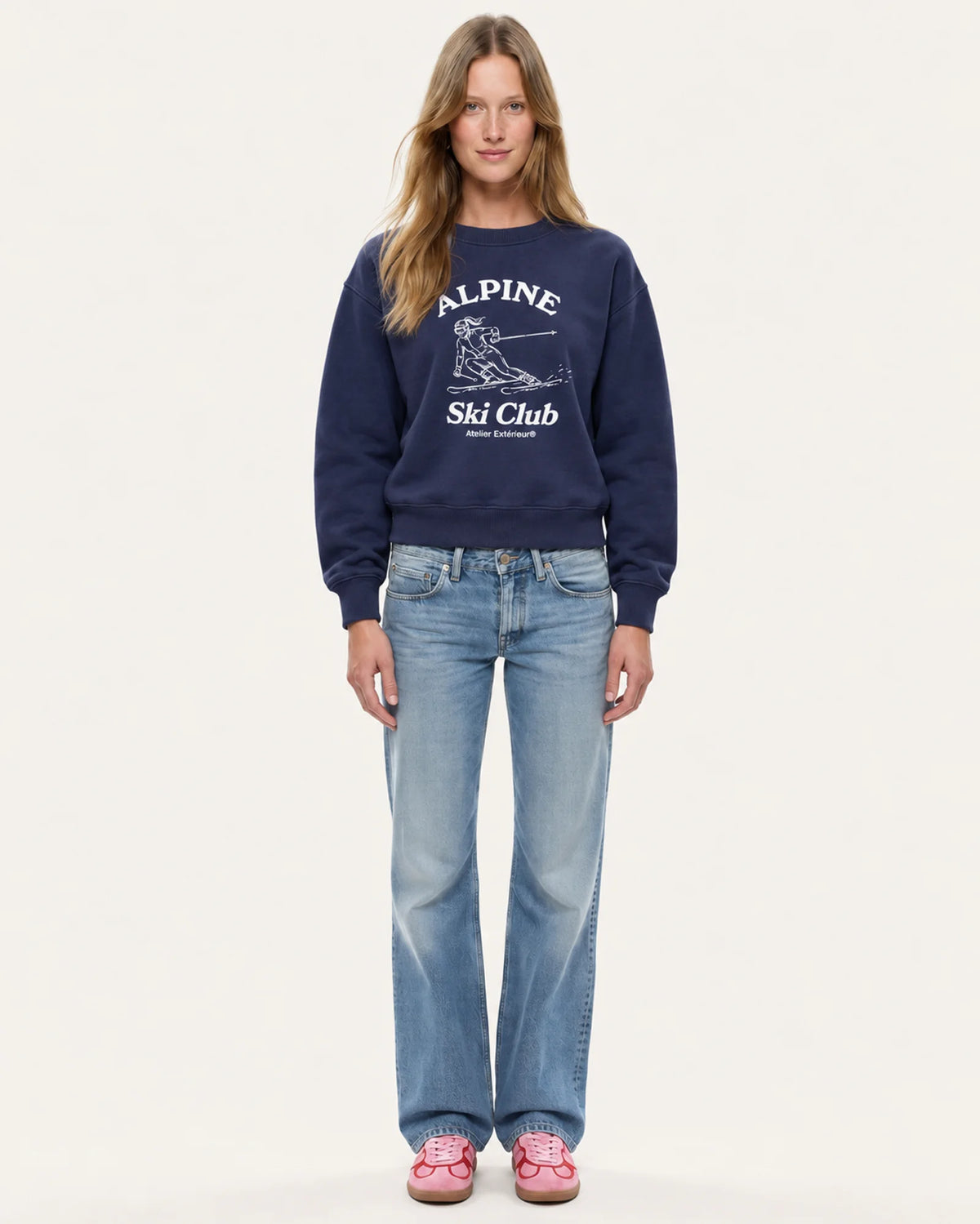 Alpine Ski Club Crewneck - Navy