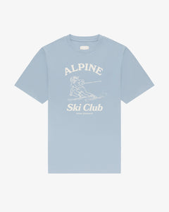 Alpine Ski Club Women's Tee - Baby Blue