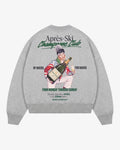 Après Ski Champagne Club Crewneck - Heather Gray