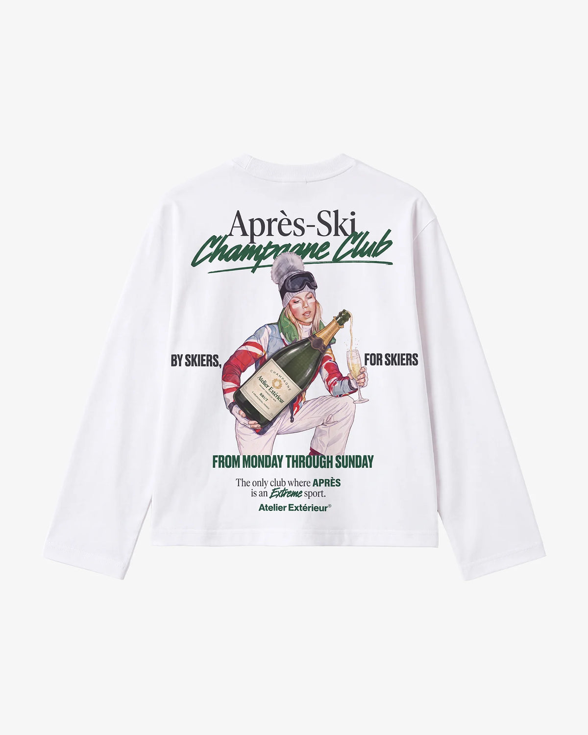 Après Ski Champagne Club Long Sleeve Tee