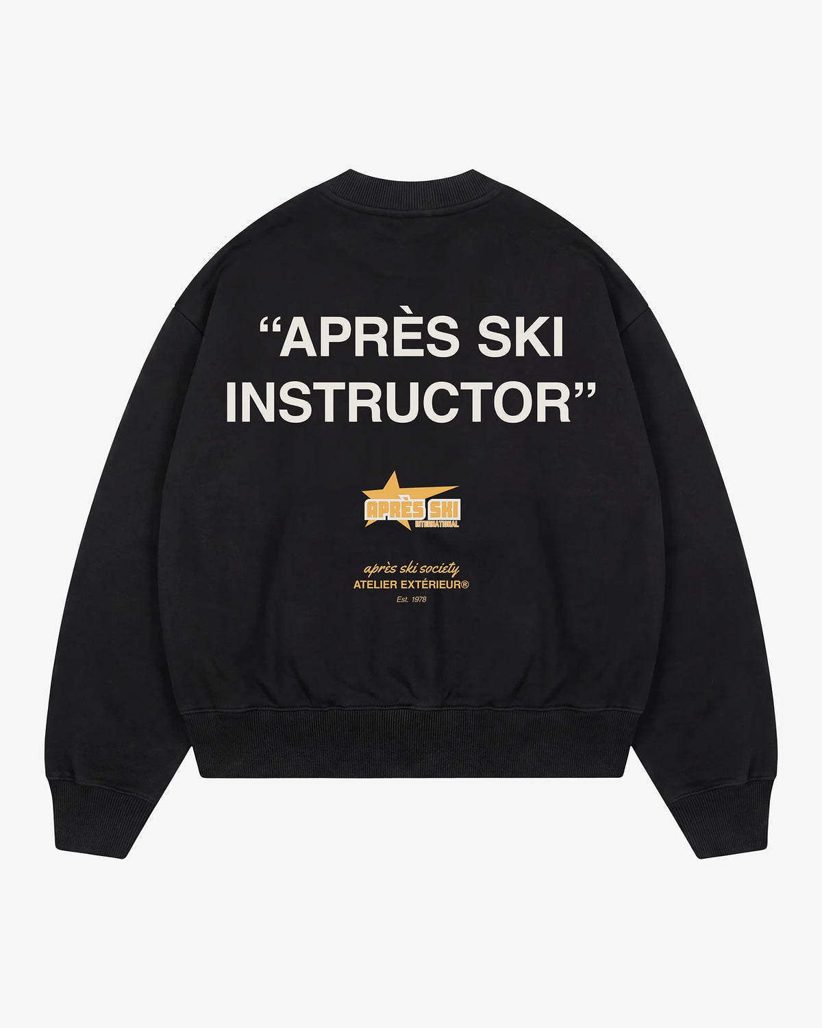 Après Ski Instructor Crewneck - Black
