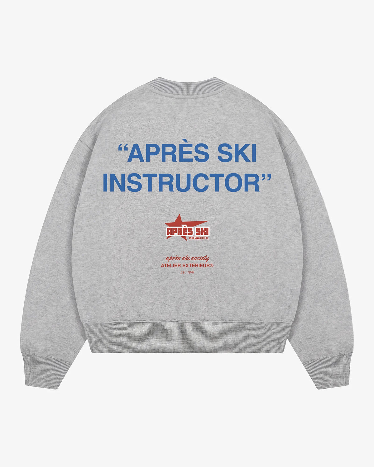 Après Ski Instructor Crewneck - Heather Gray