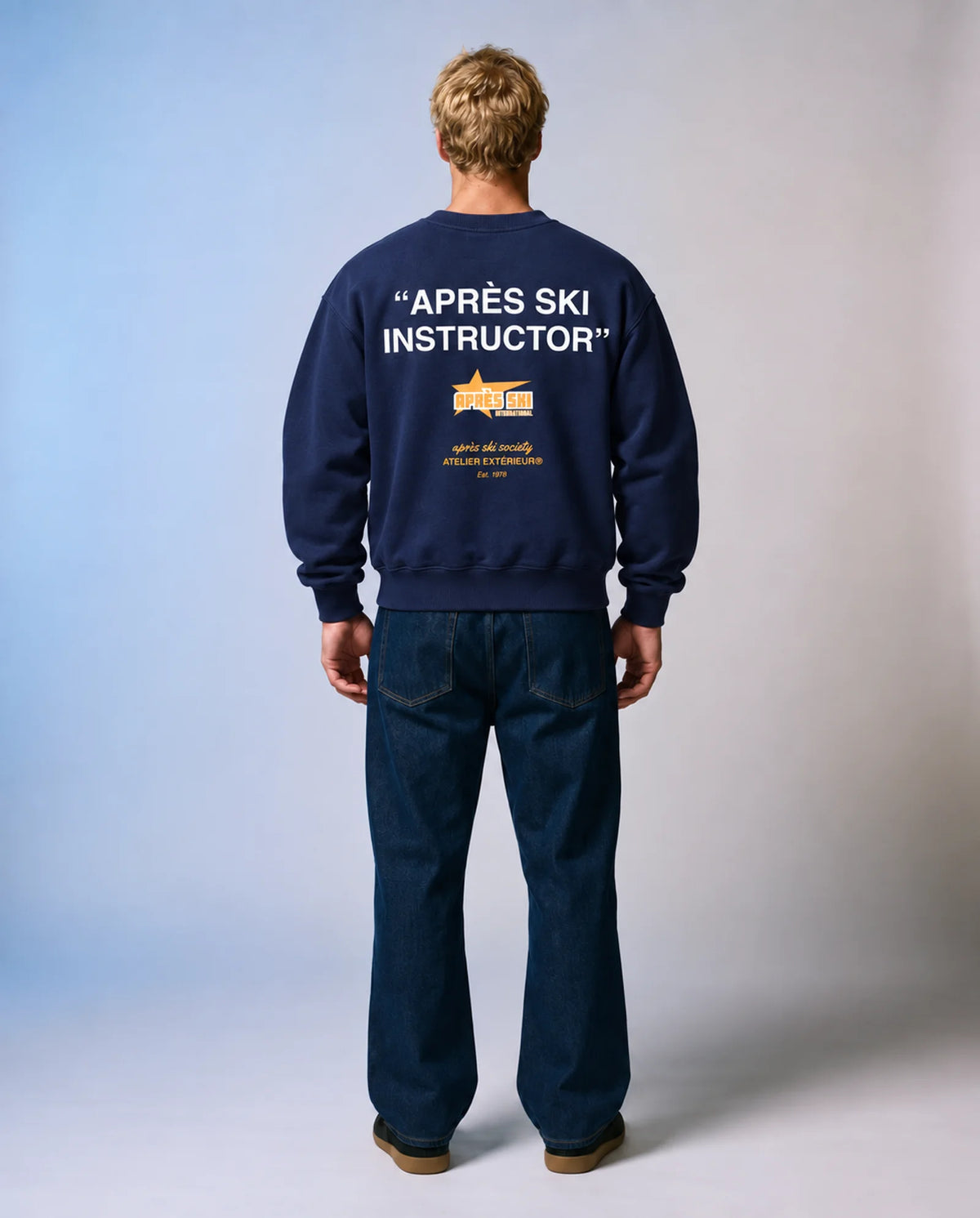 Après Ski Instructor Crewneck - Navy