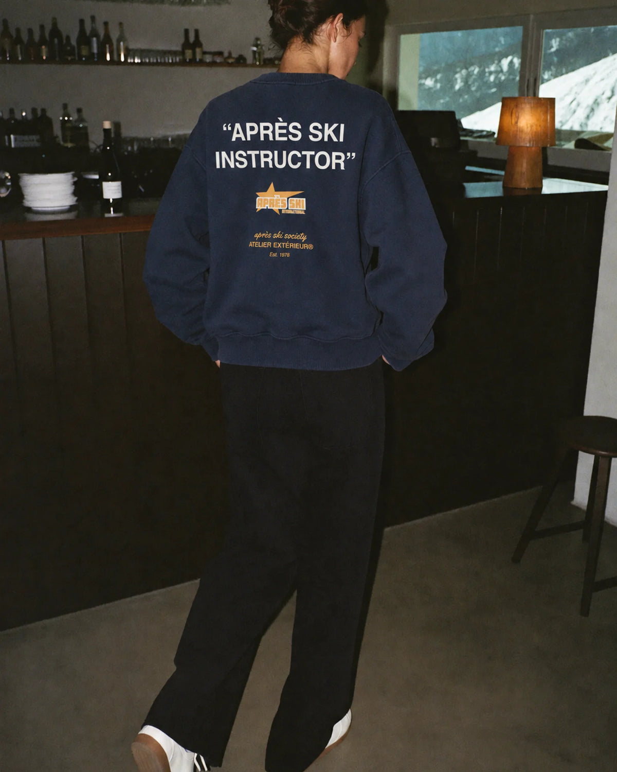 Après Ski Instructor Crewneck - Navy