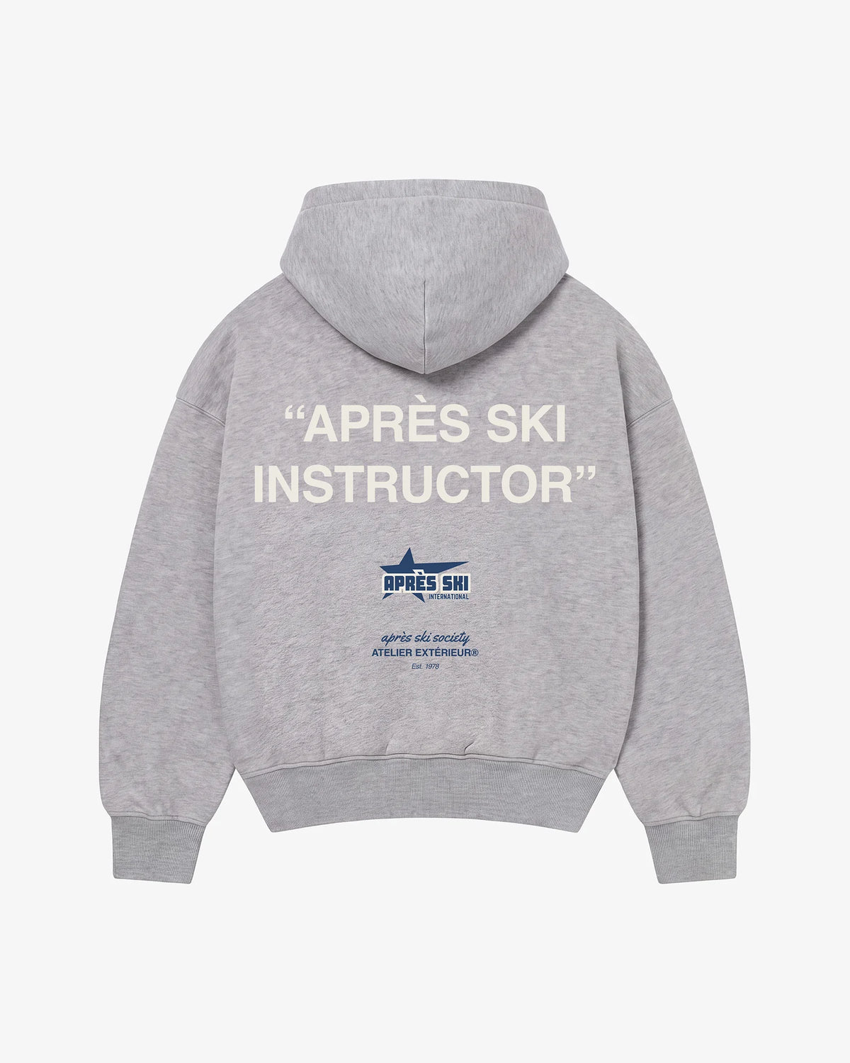 Après Ski Instructor Hoodie - Heather Grey
