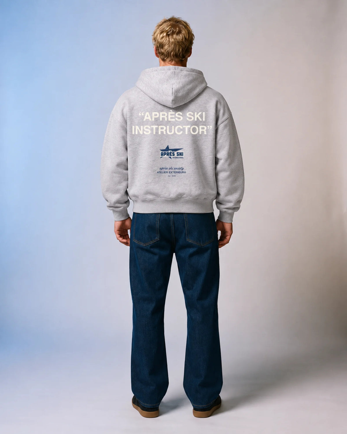 Après Ski Instructor Hoodie - Heather Grey