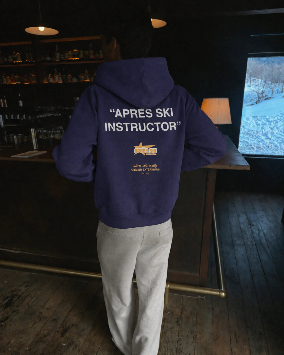 Après Ski Instructor Hoodie - Navy