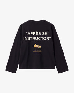 Après Ski Instructor Long Sleeve Tee - Black