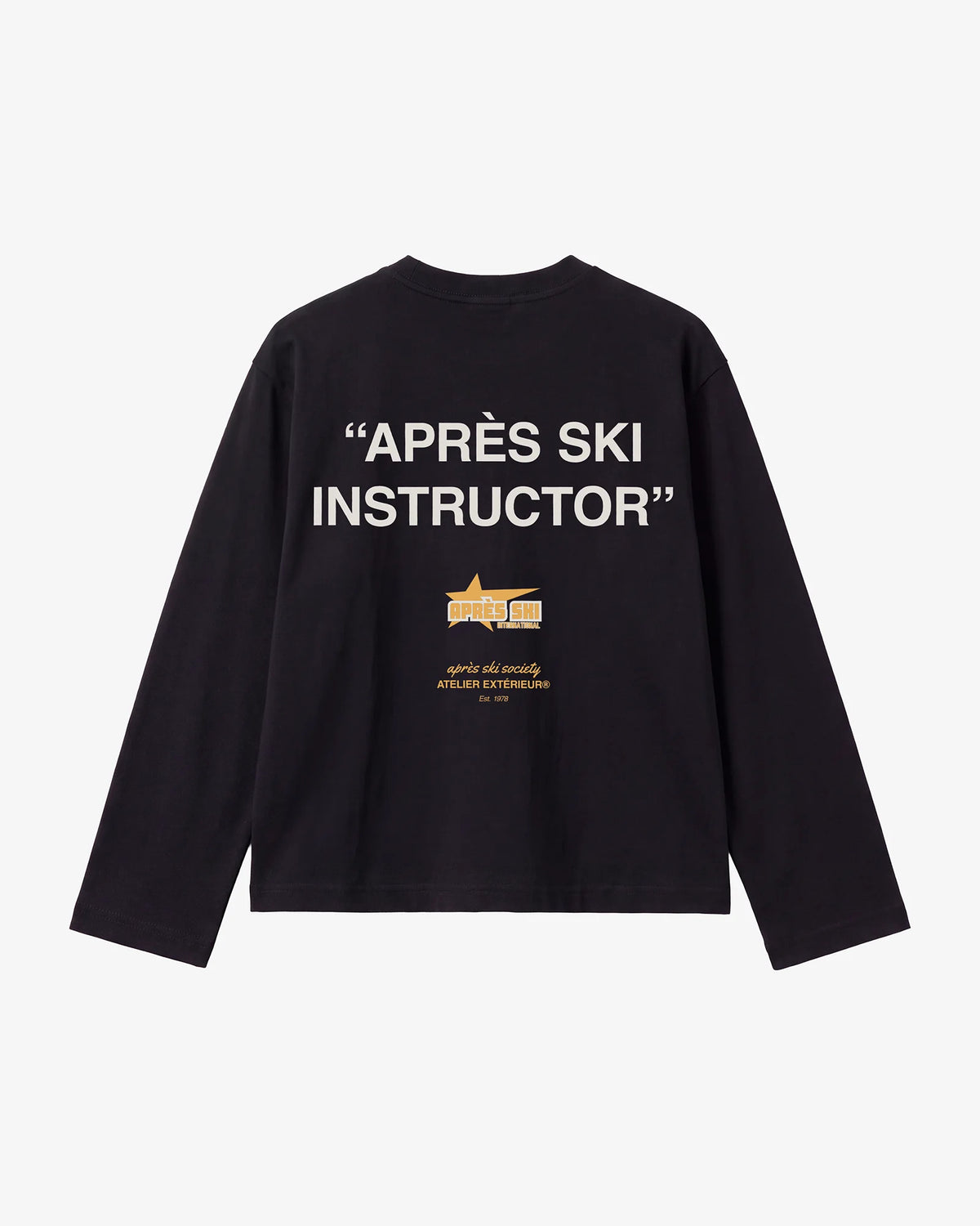 Après Ski Instructor Long Sleeve Tee - Black