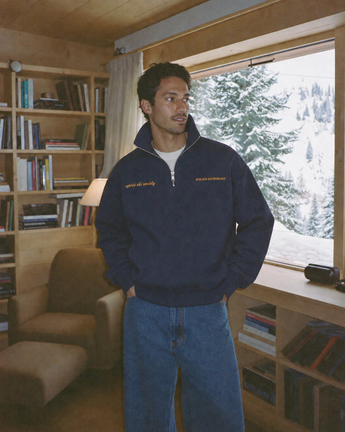 Après Ski Instructor Quarter Zip - Navy