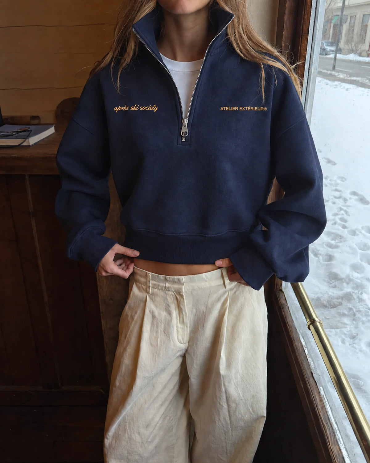 Après Ski Instructor Quarter Zip - Navy