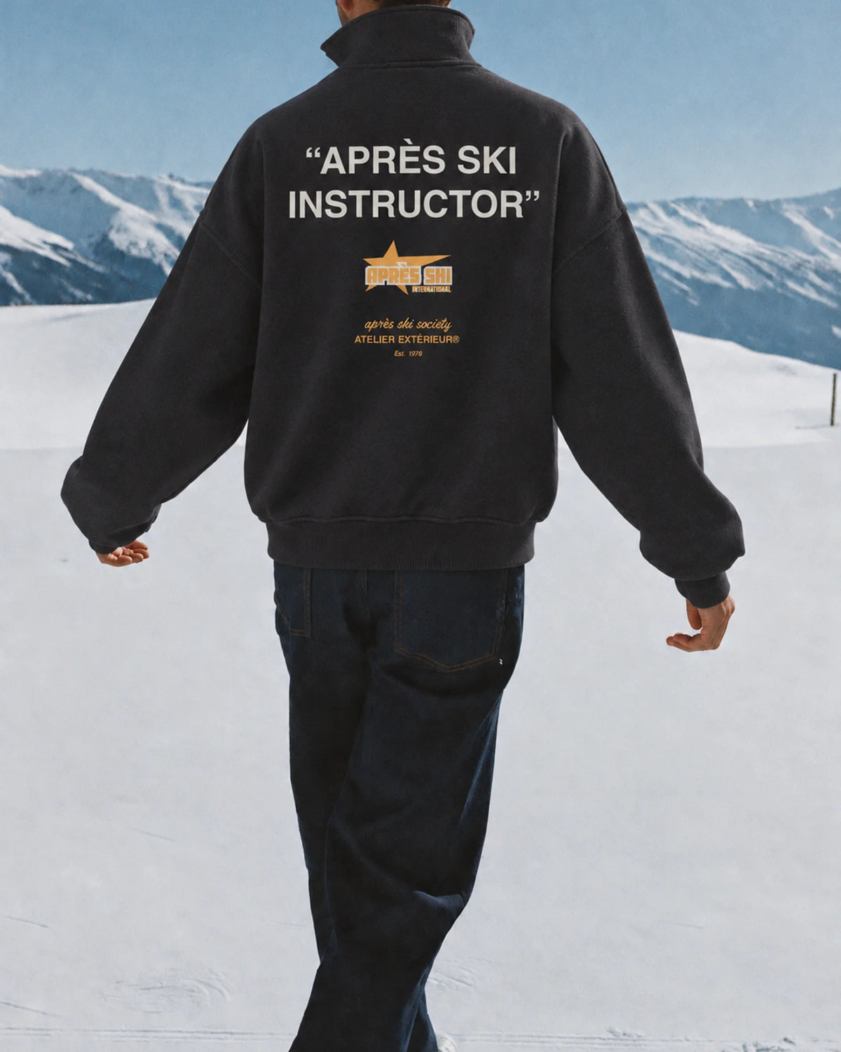 Après Ski Instructor Quarter Zip - Black