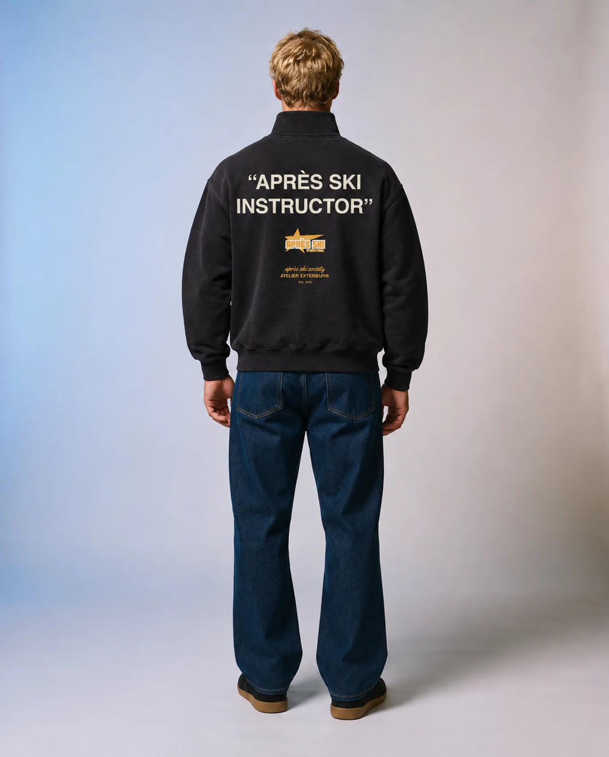 Après Ski Instructor Quarter Zip - Black