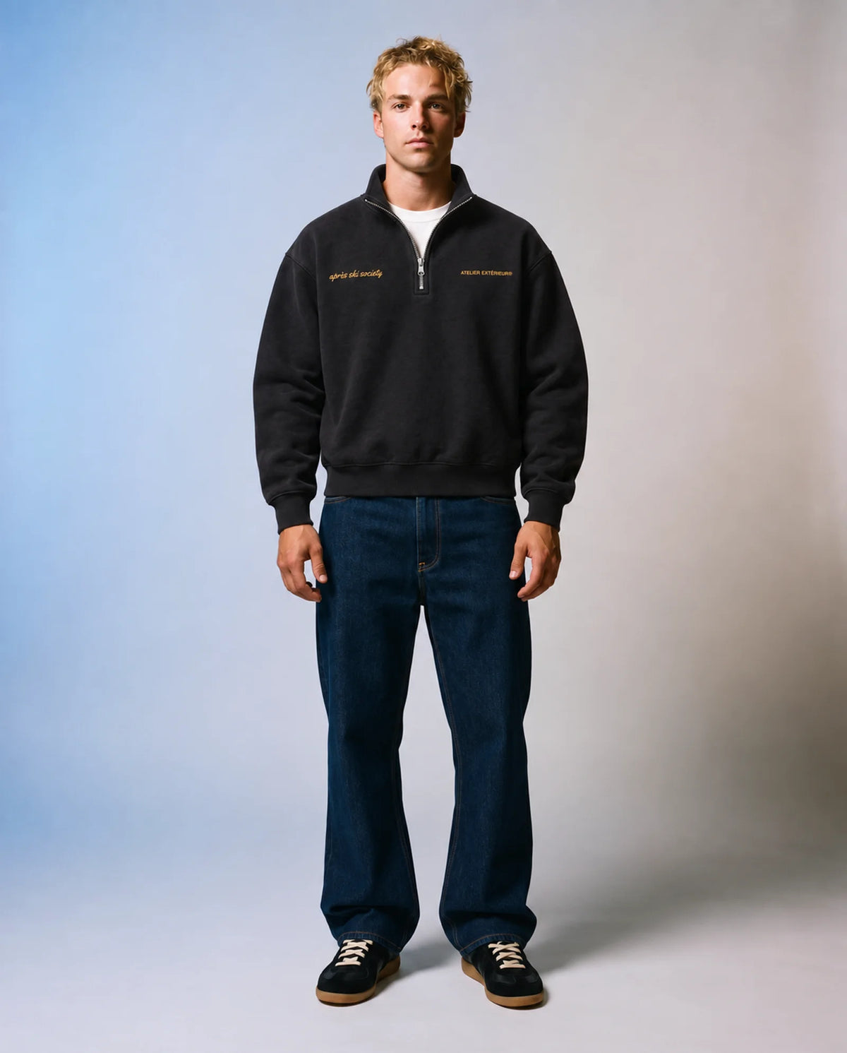 Après Ski Instructor Quarter Zip - Black