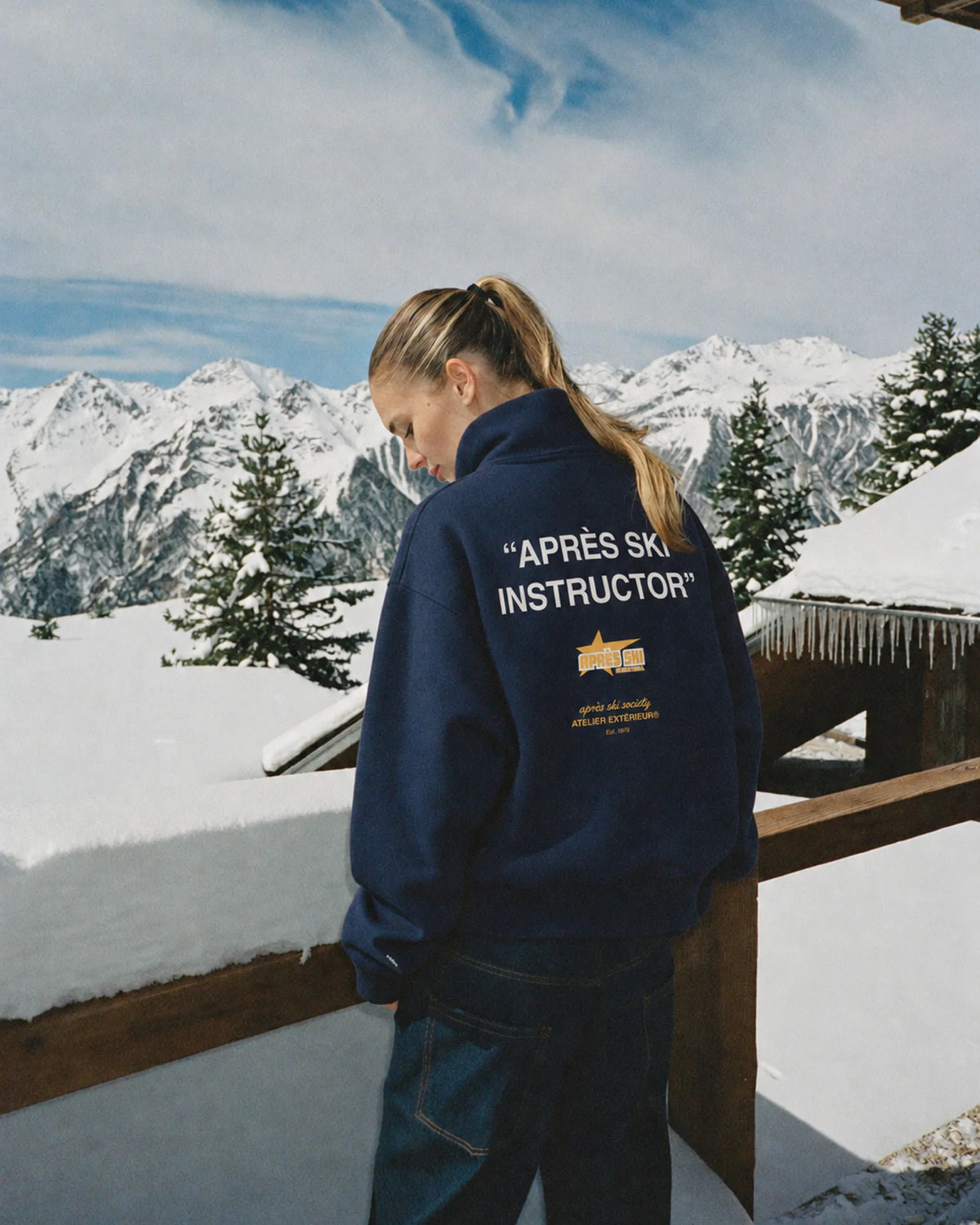 Après Ski Instructor Quarter Zip - Navy