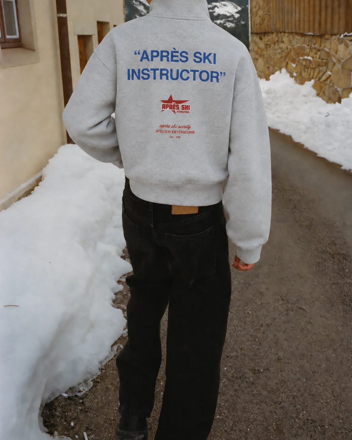 Après Ski Instructor Quarter Zip - Heather Gray