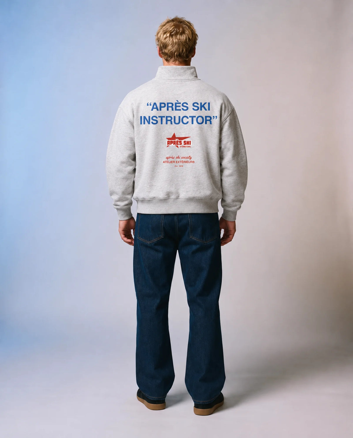 Après Ski Instructor Quarter Zip - Heather Gray