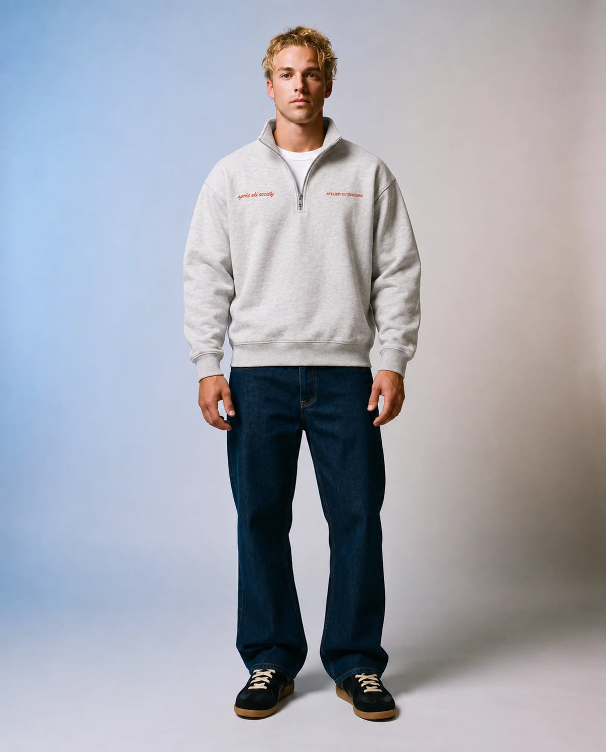 Après Ski Instructor Quarter Zip - Heather Gray