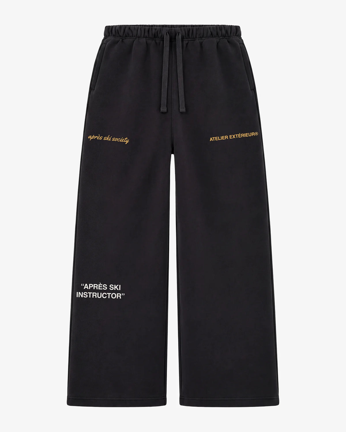 Après Ski Instructor Sweatpants - Straight Leg - Black