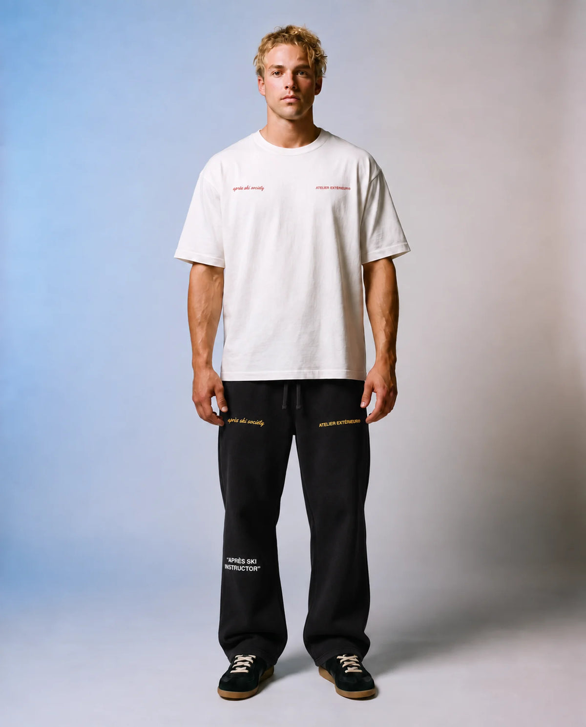 Après Ski Instructor Sweatpants - Straight Leg - Black
