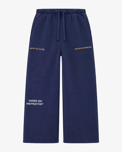 Après Ski Instructor Sweatpants - Straight Leg - Navy