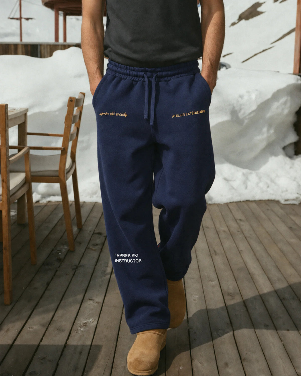Après Ski Instructor Sweatpants - Straight Leg - Navy