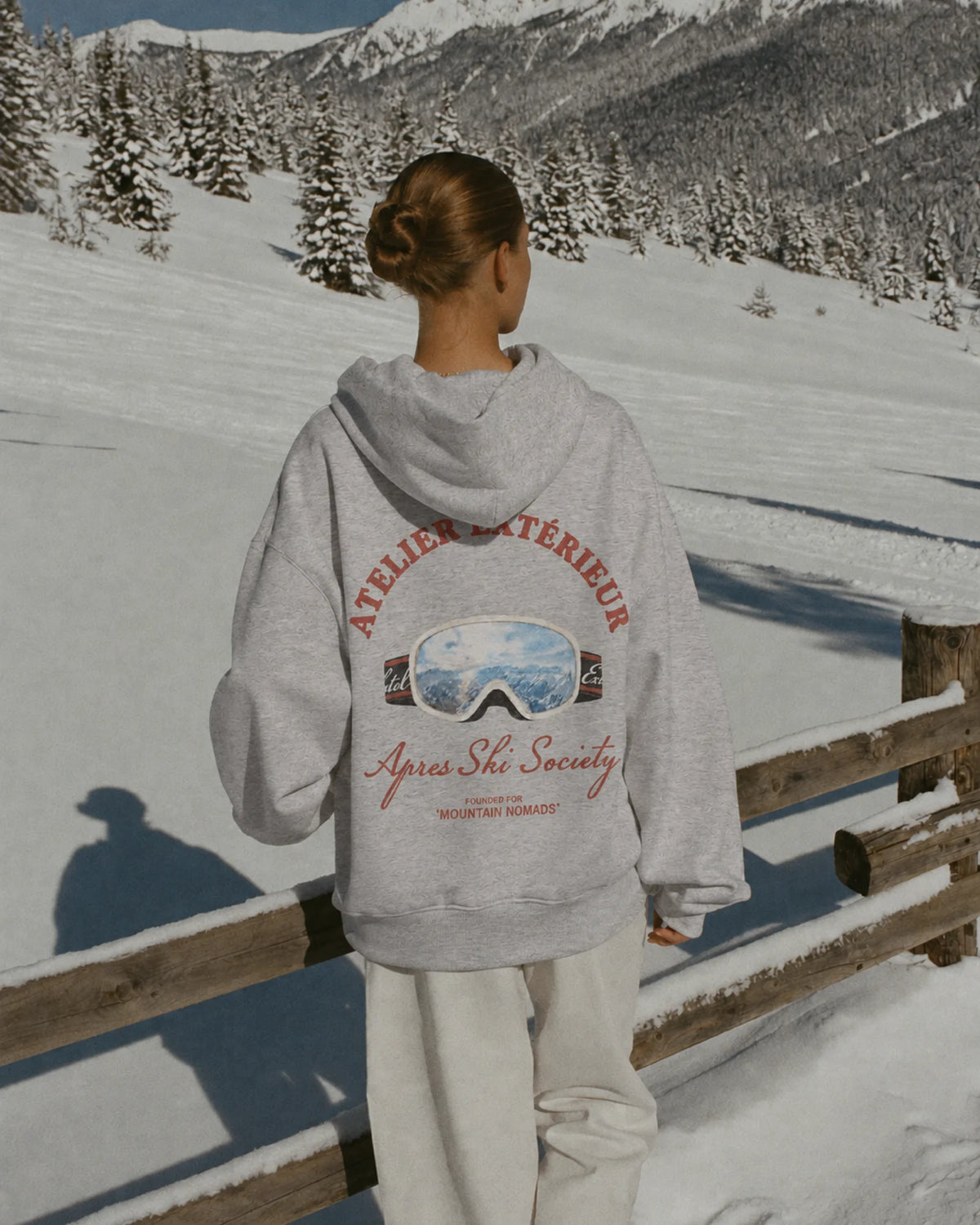 Après Ski Society Hoodie - Heather Gray