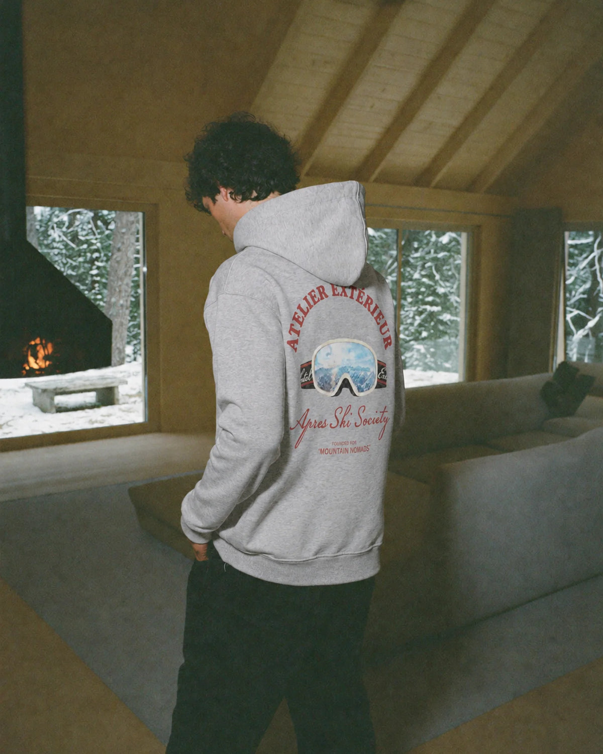 Après Ski Society Hoodie - Heather Gray