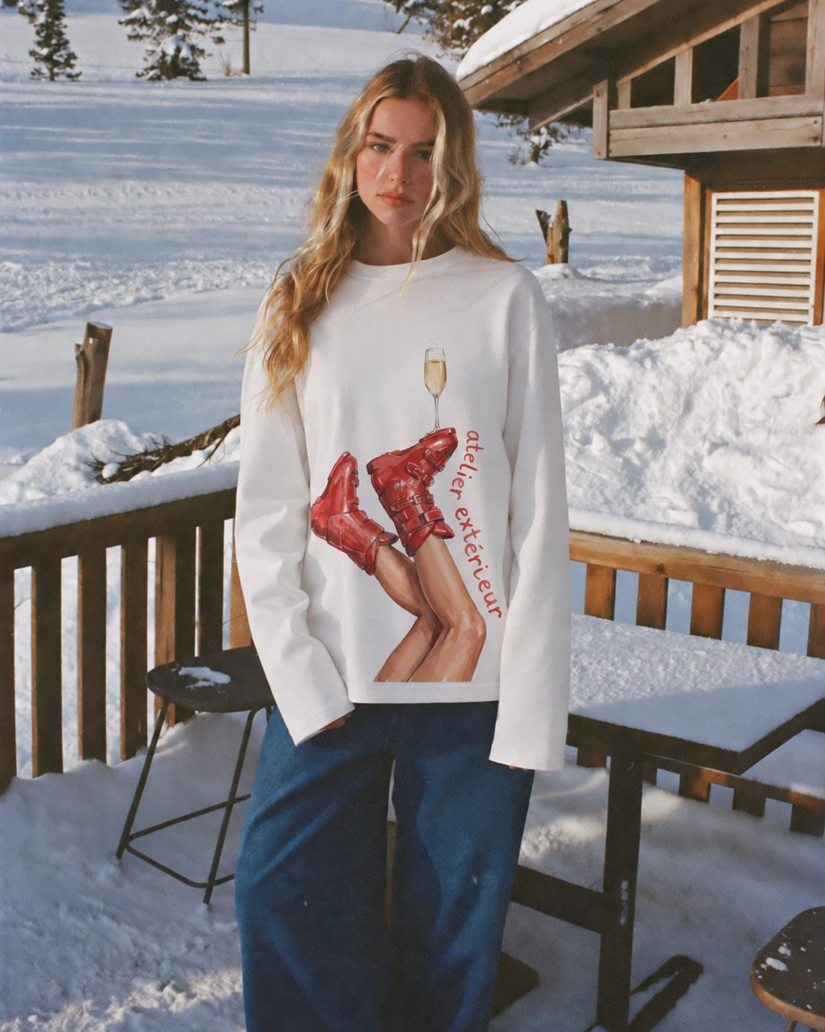 Champagne Long Sleeve Tee