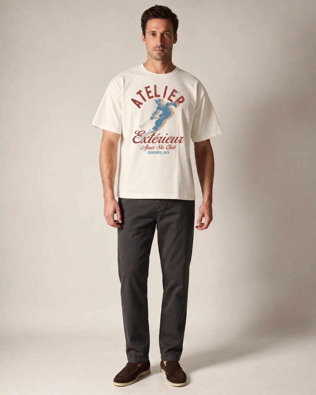 Courchevel 1978 Tee - Ecru