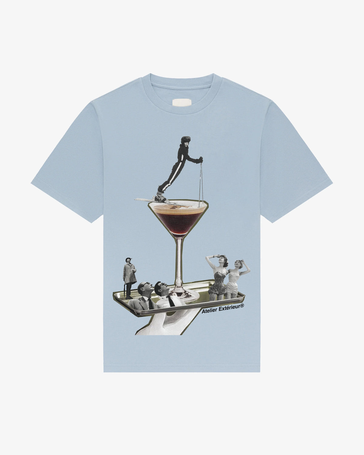 Espresso Martini Tee - Baby Blue