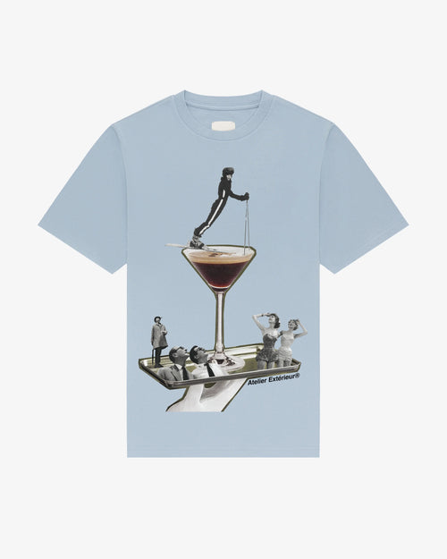 Espresso Martini Tee - Baby Blue