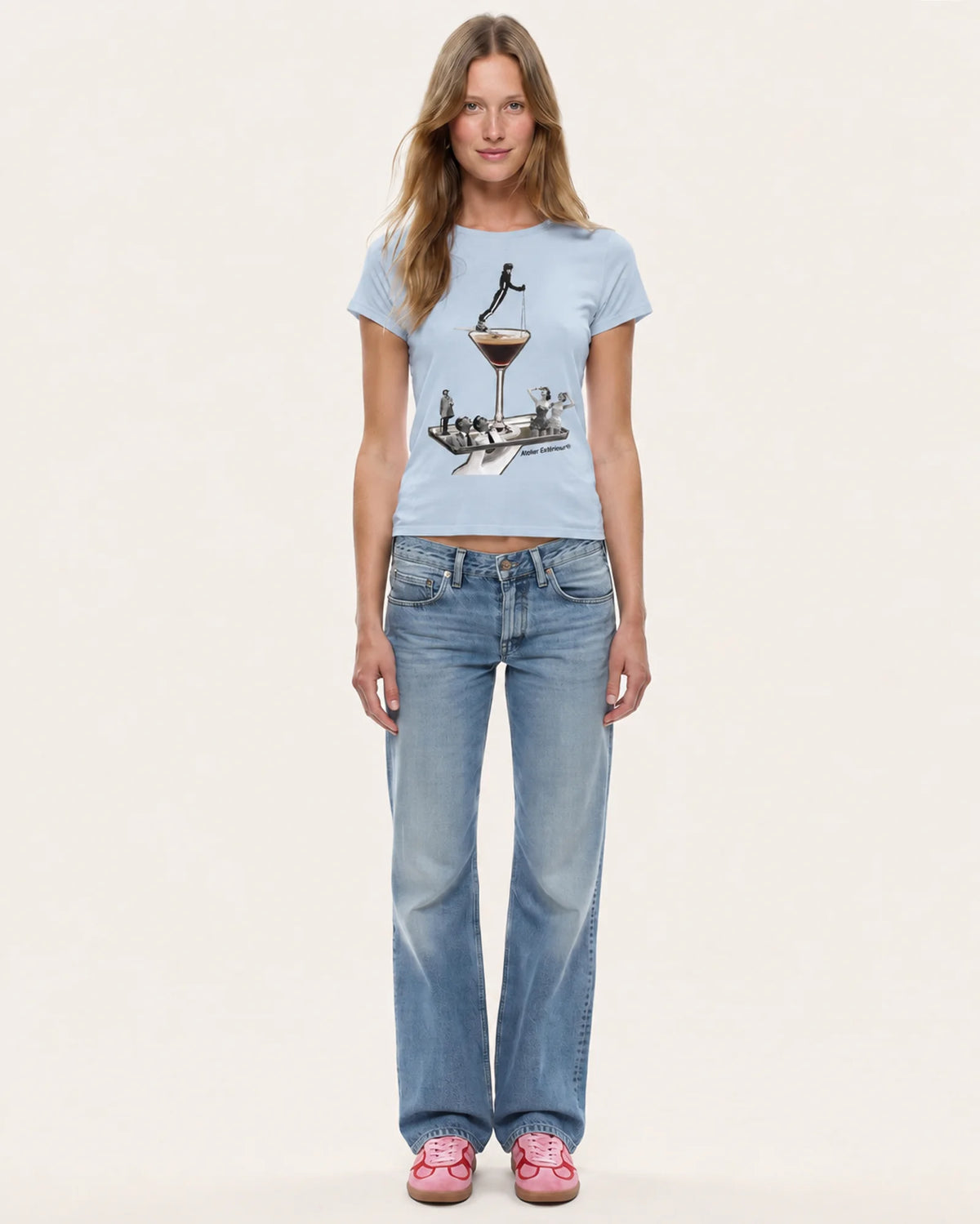 Espresso Martini Tee - Baby Blue