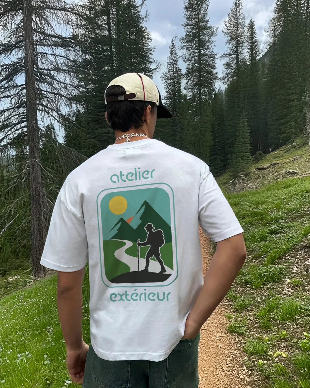 hiking boxy tee