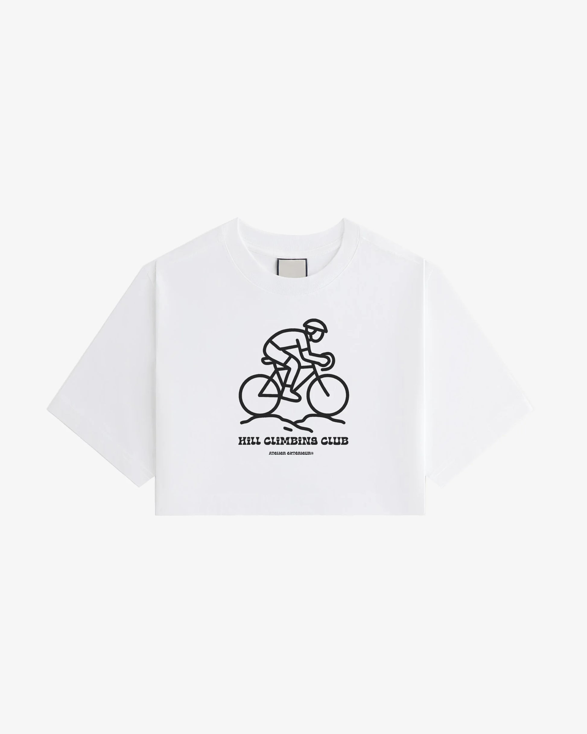 hill climbing club crop tee