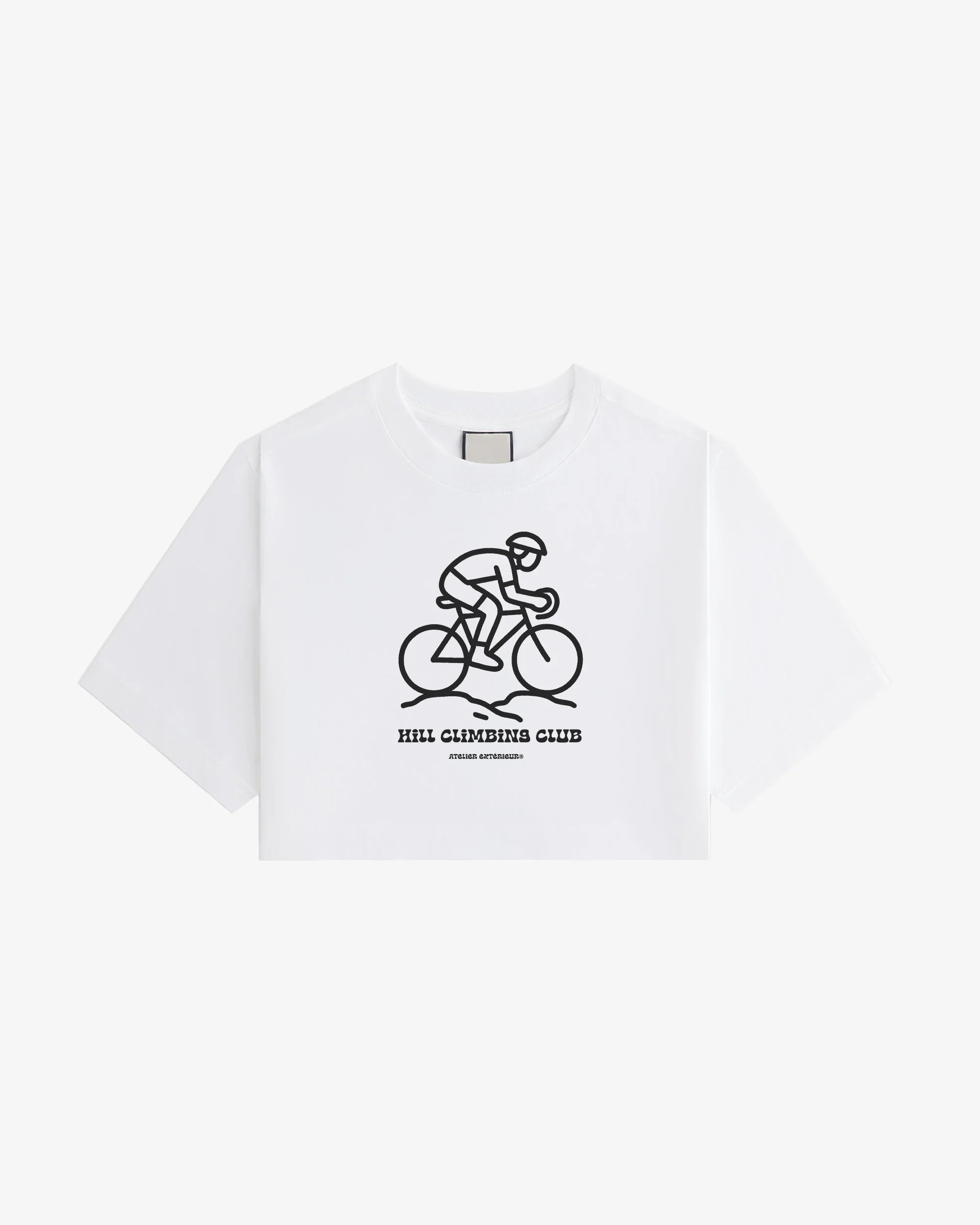 hill climbing club crop tee