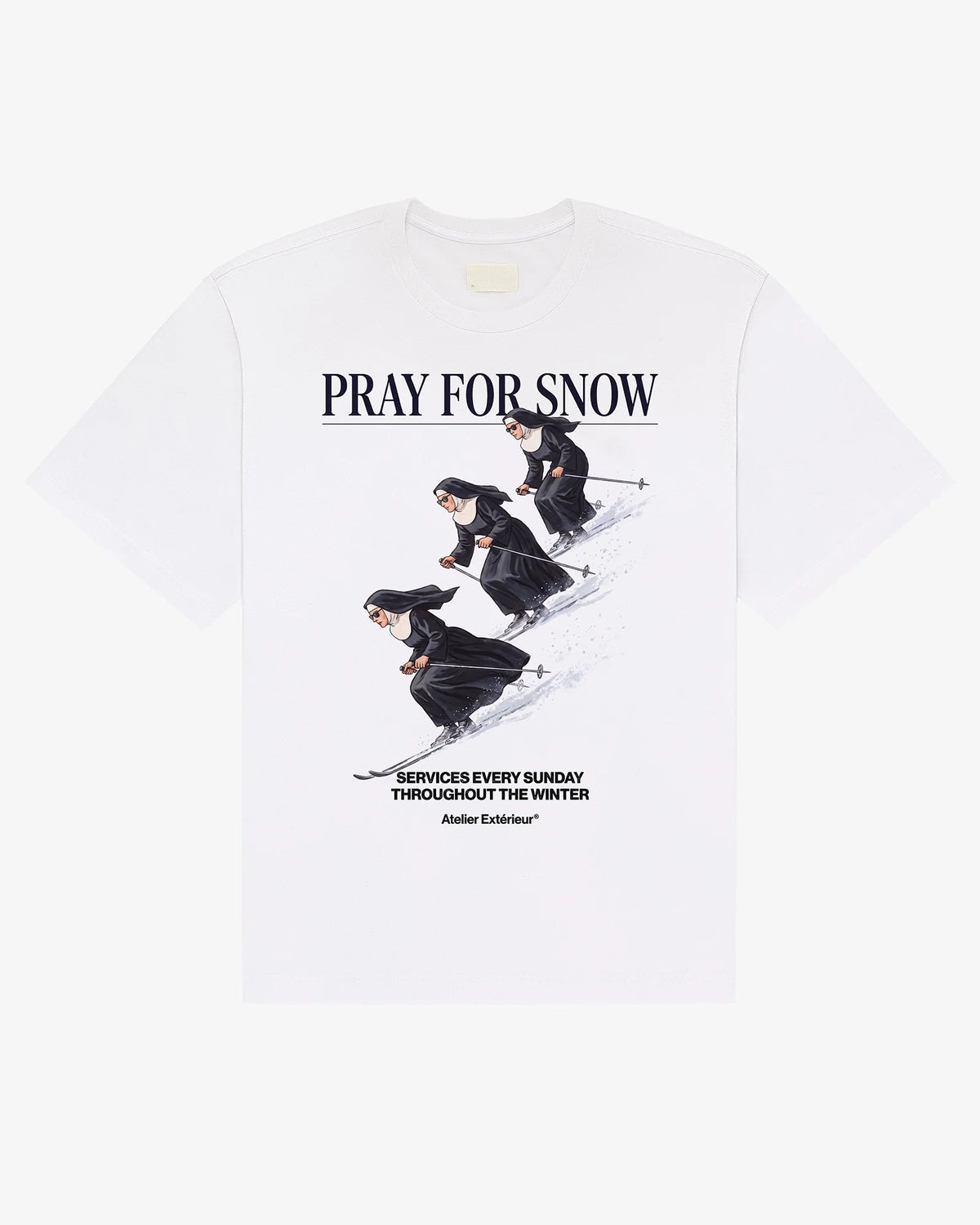 Pray for Snow Tee - White