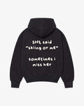 Skiing or Me Hoodie — Black