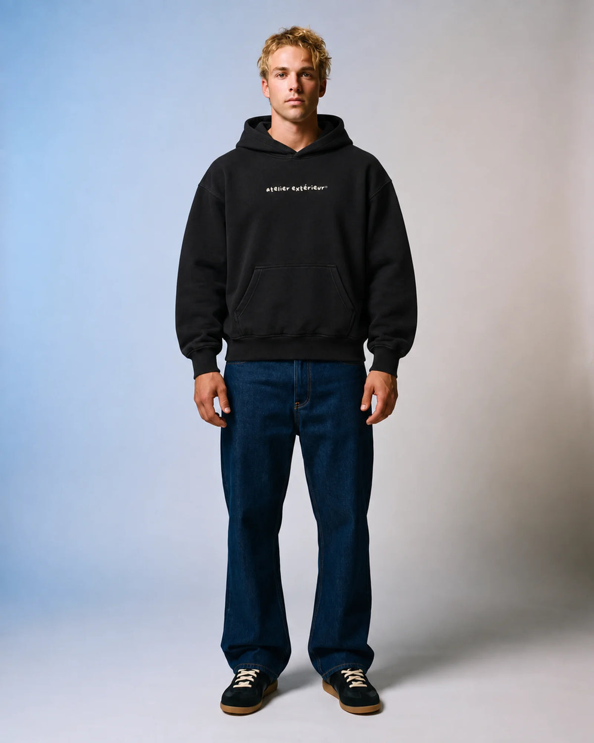 Skiing or Me Hoodie — Black
