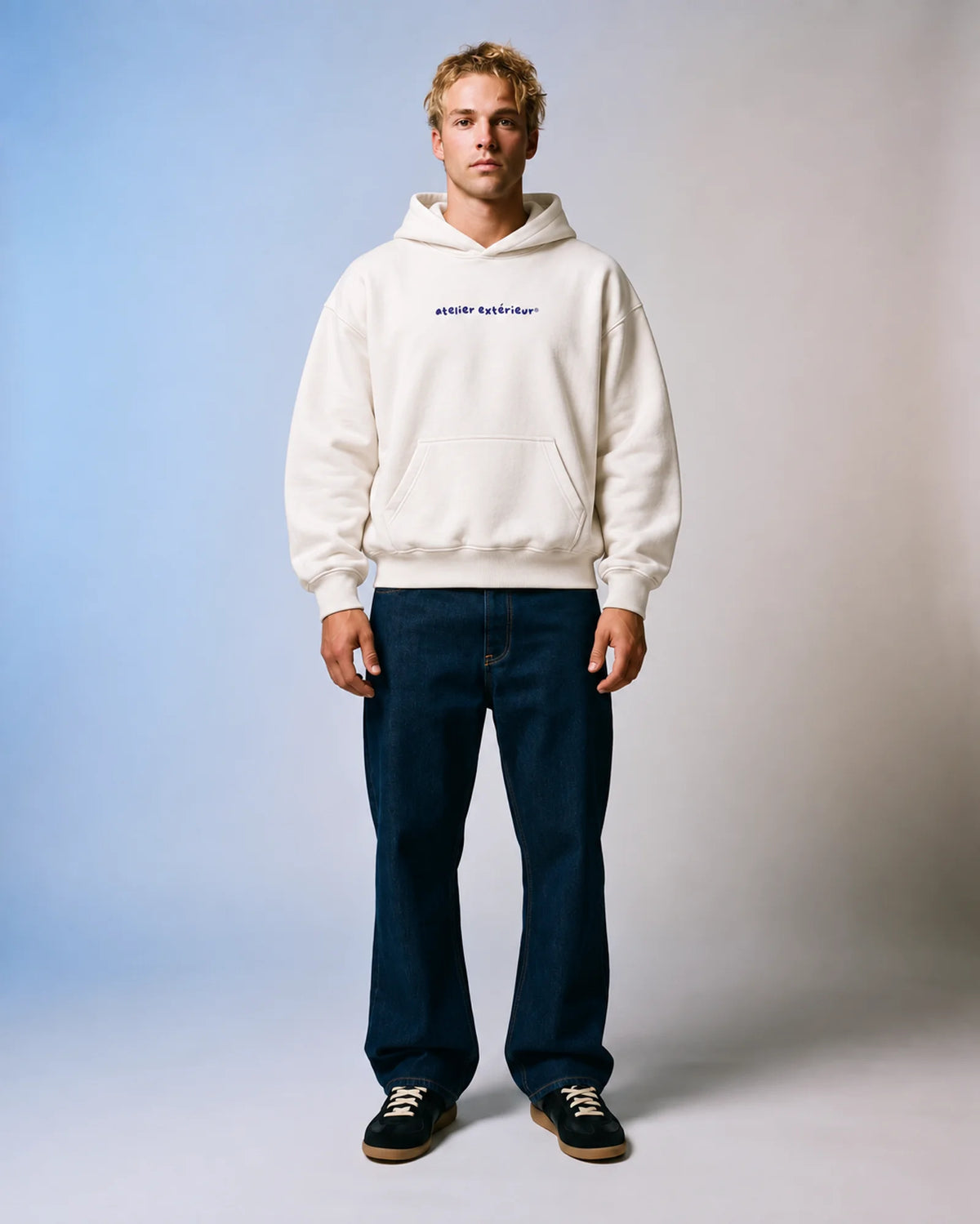 Skiing or Me Hoodie - Ecru