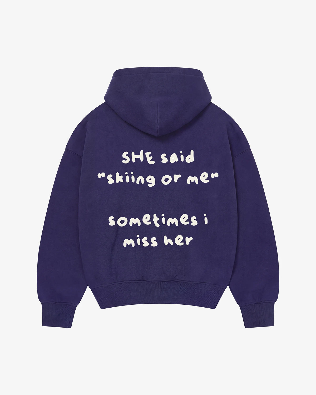 Skiing or Me Hoodie — Navy