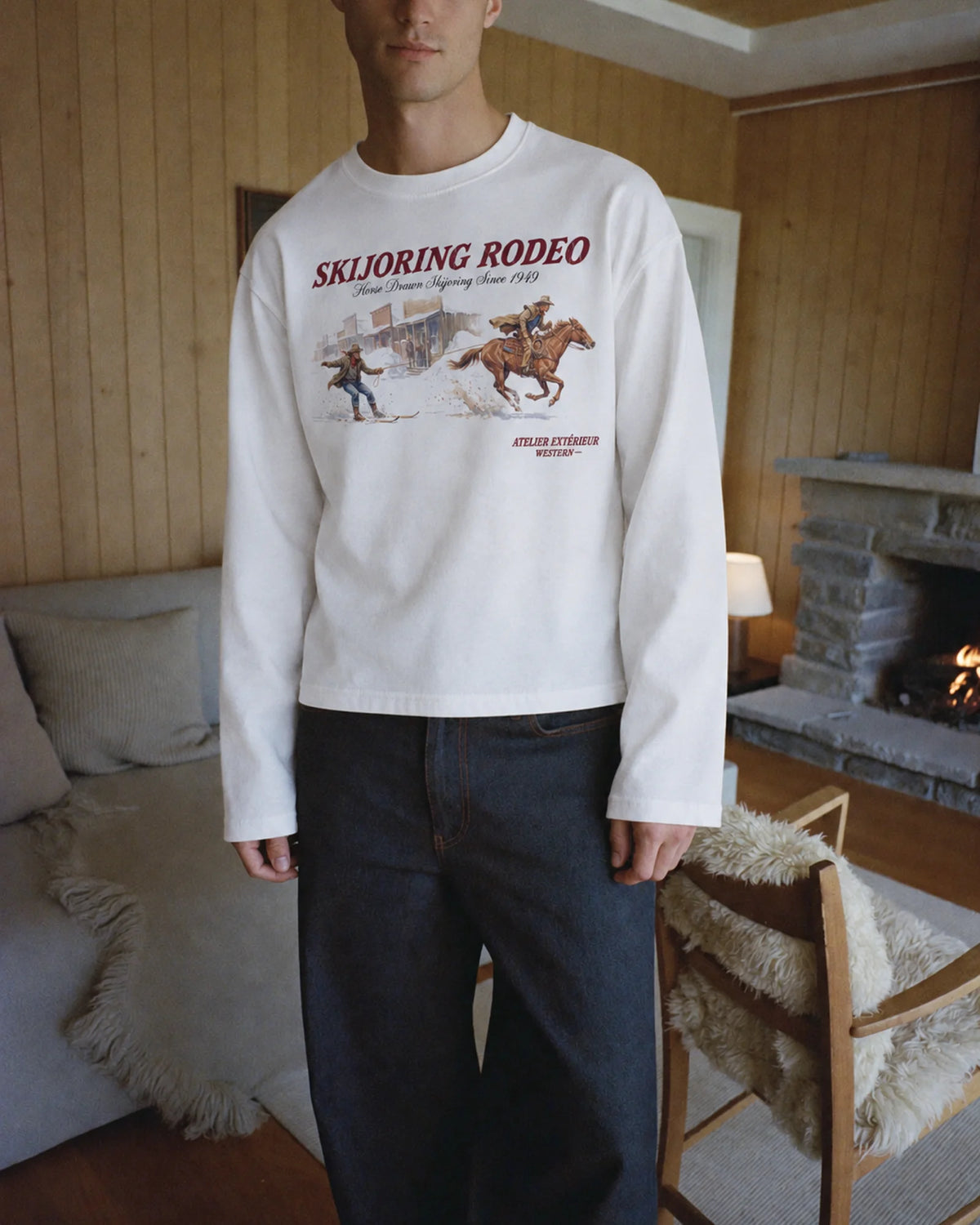 Skijoring Long Sleeve Tee
