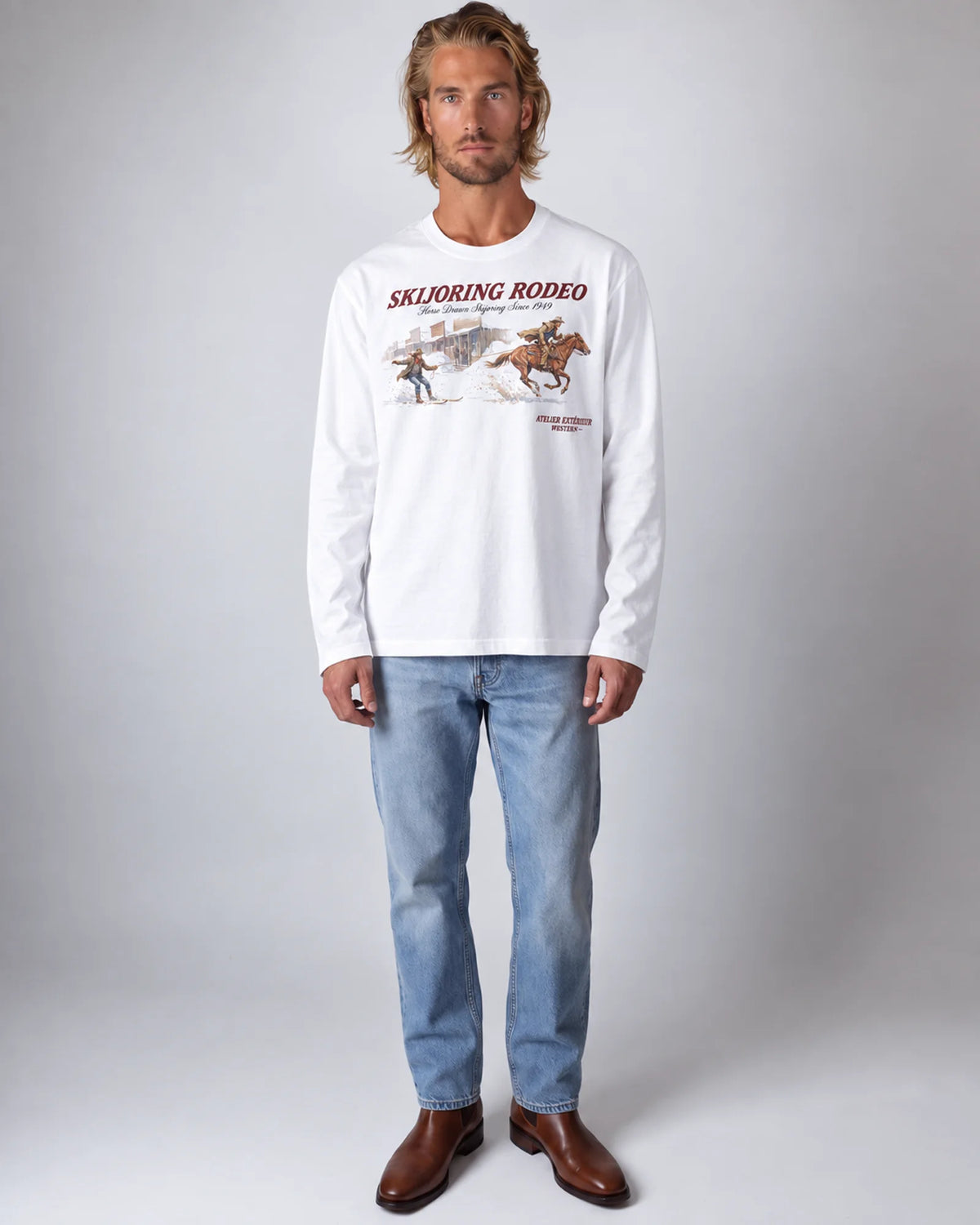 Skijoring Long Sleeve Tee