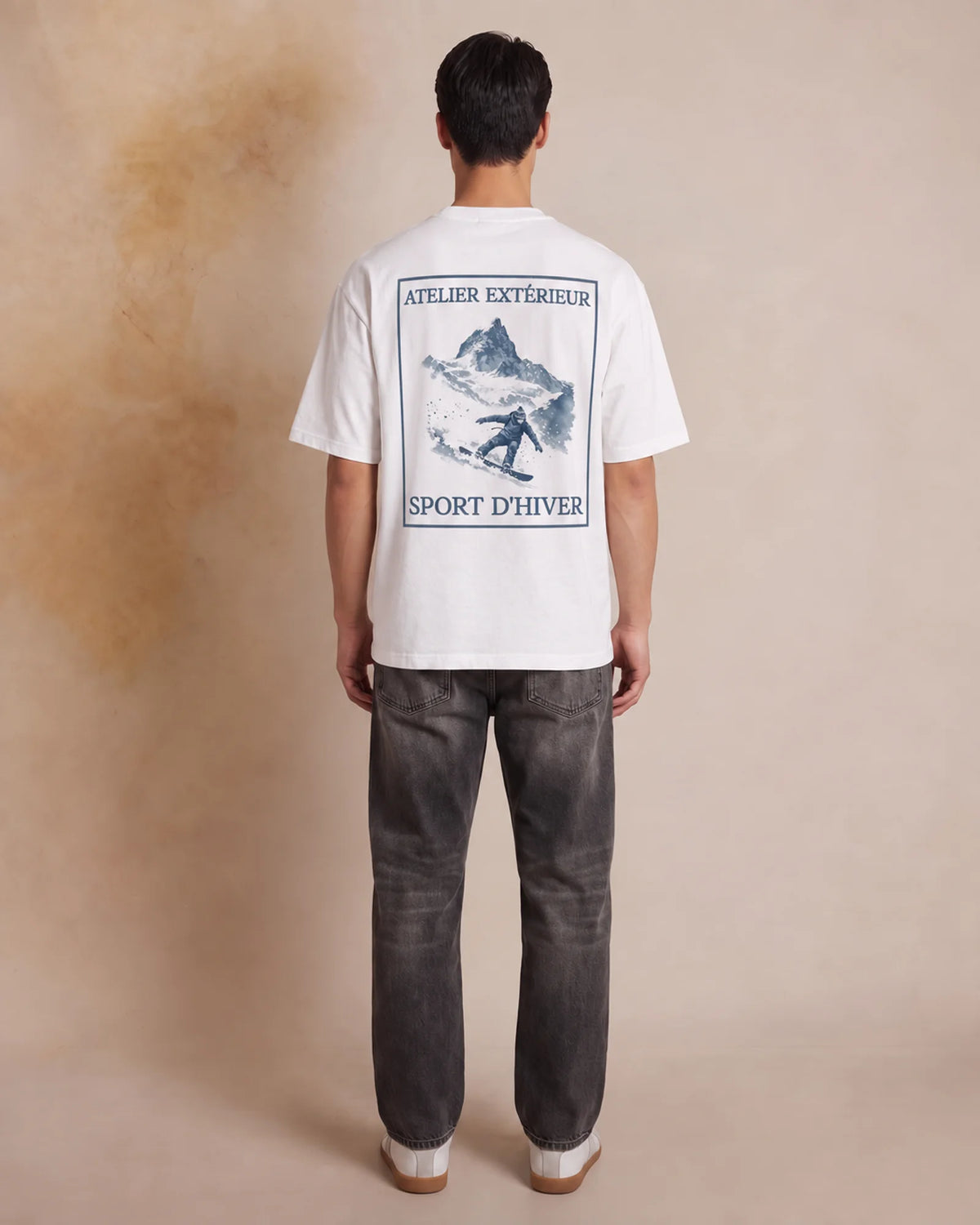 Snowboard Tee - White
