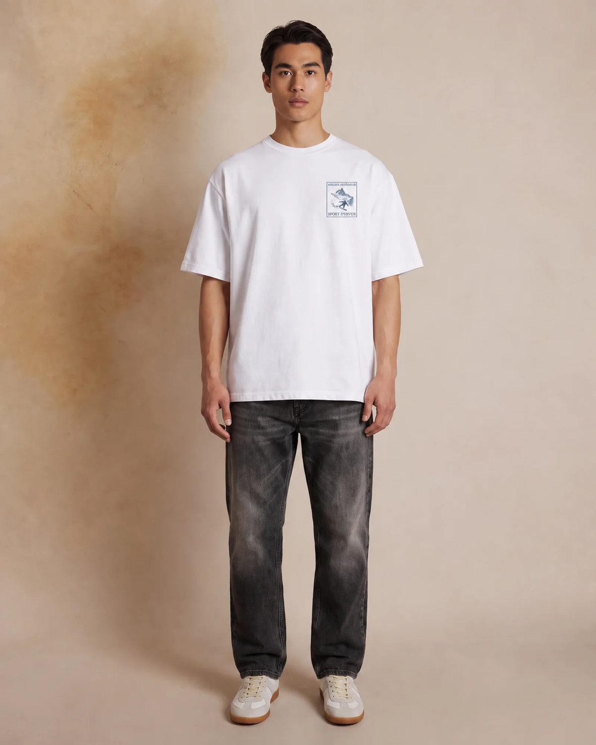 Snowboard Tee - White