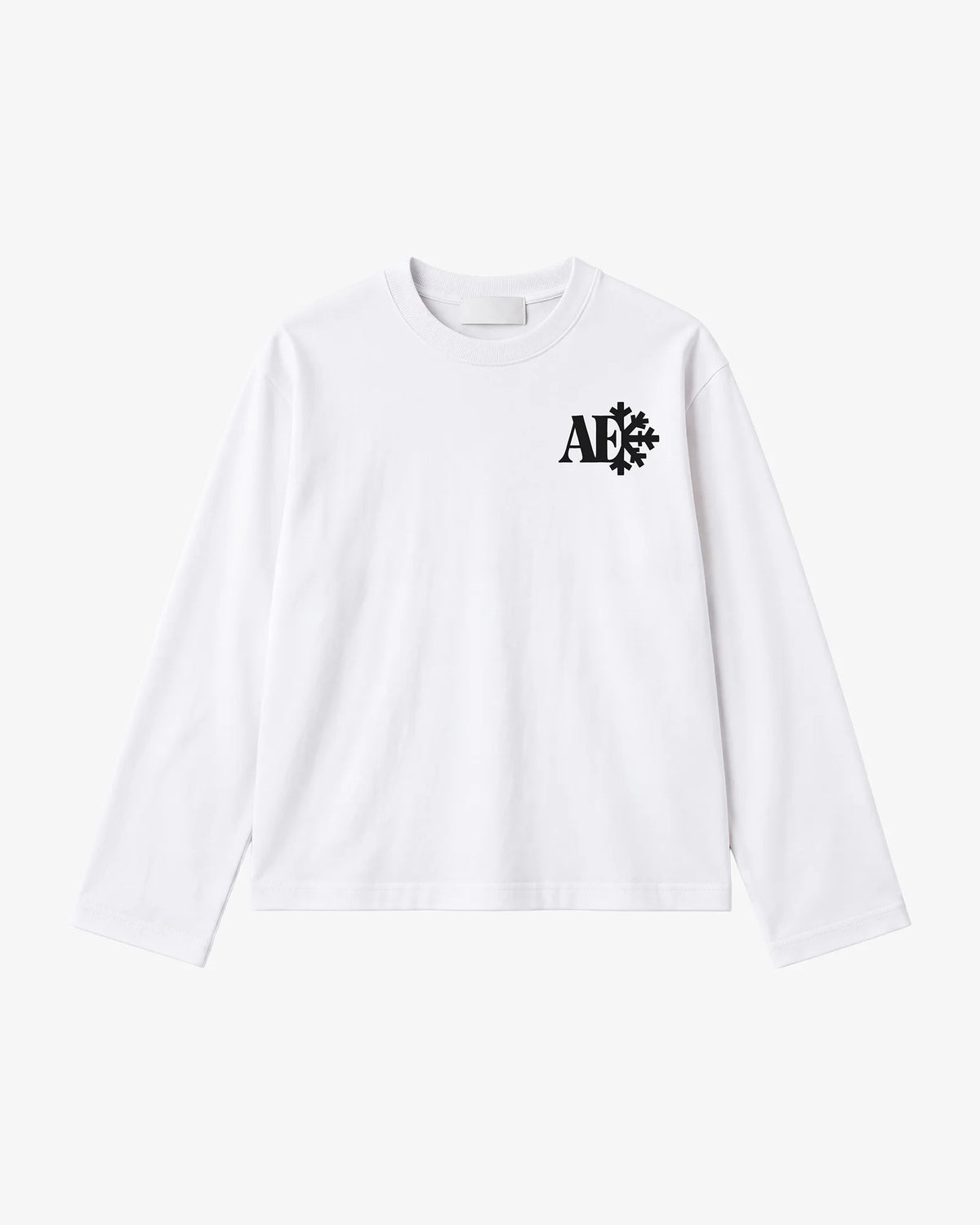 Snowflake Long Sleeve Tee - White